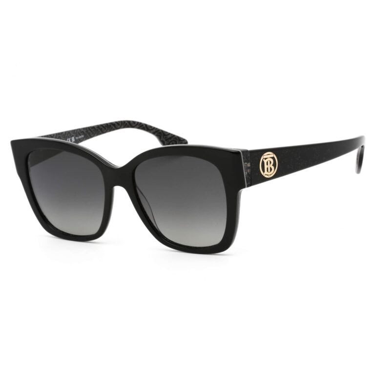 Burberry Women's Sunglasses - Black Full Rim Plastic Square Frame / 0BE4345 3977T3