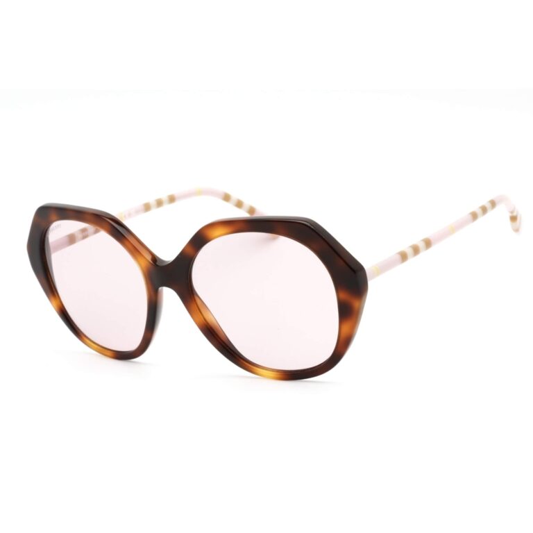 Burberry Women's Sunglasses - Light Havana Plastic Frame Pink Lens / 0BE4375 4019/5