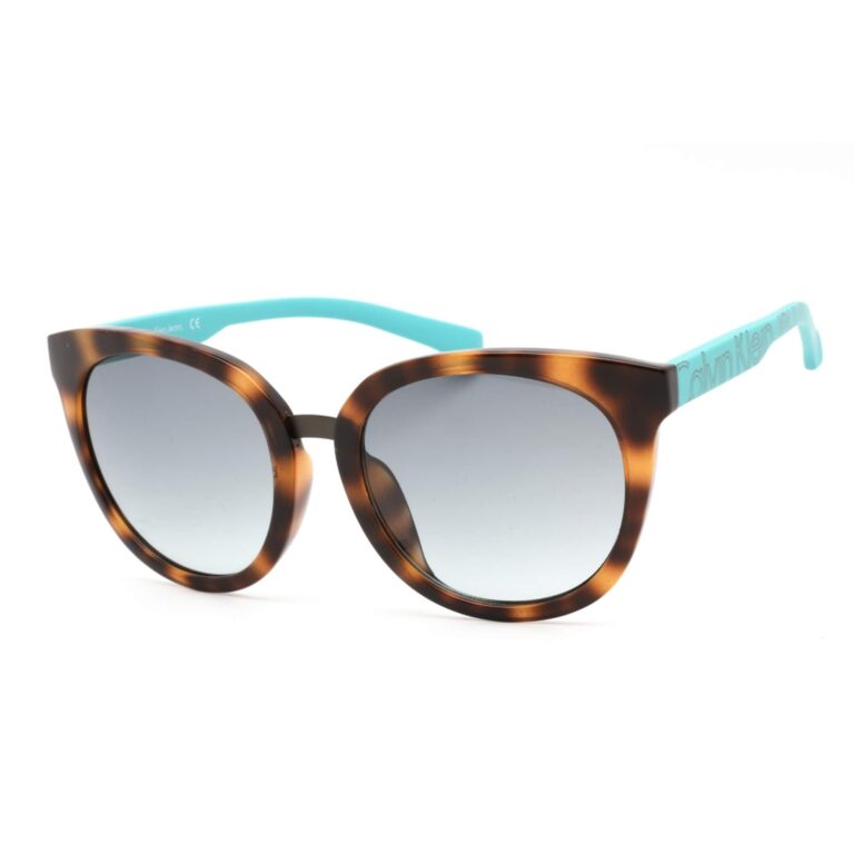Calvin Klein Jeans Women's Sunglasses - Warm Tortoise Round Frame / CKJ789SAF 202