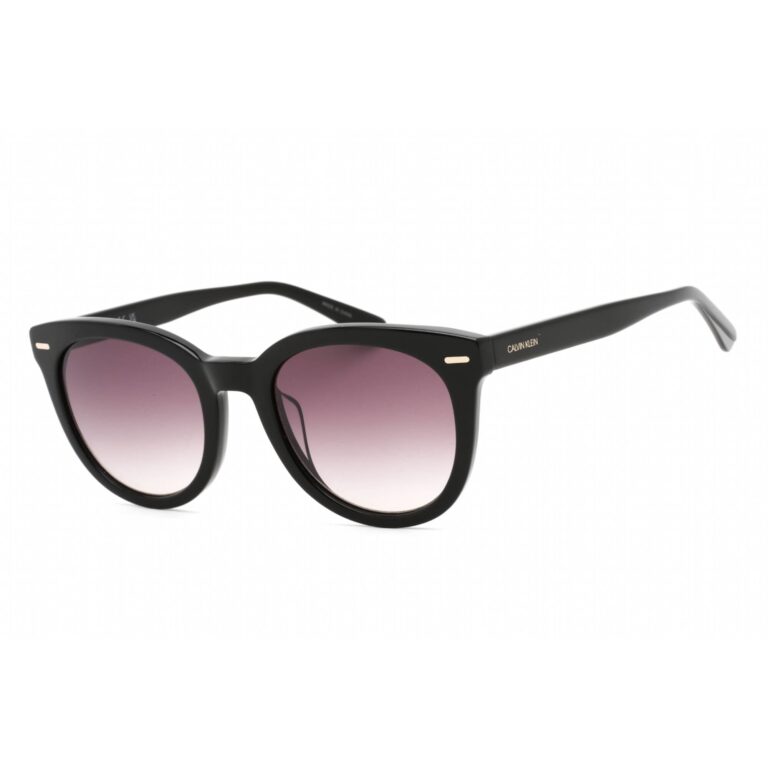 Calvin Klein Women's Sunglasses - Black Round Frame Grey Gradient Lens / CK20537S 001